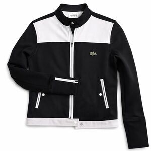 Lacoste woman Black and White Jean Jacket